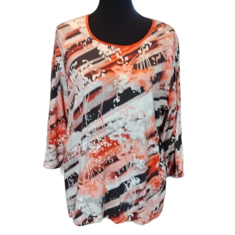 JM Collection 3/4 Sleeve Jersey - Picture 1 of 4